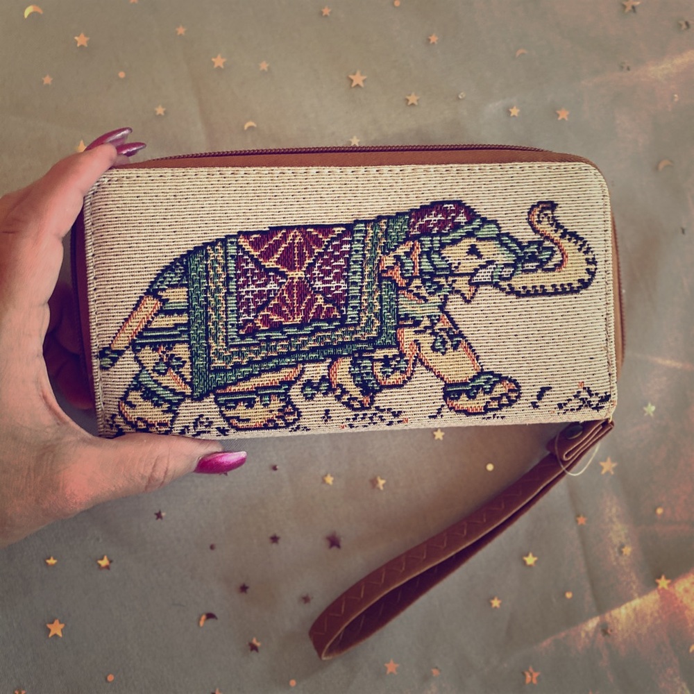 Beautiful hand craft Elephant wallet